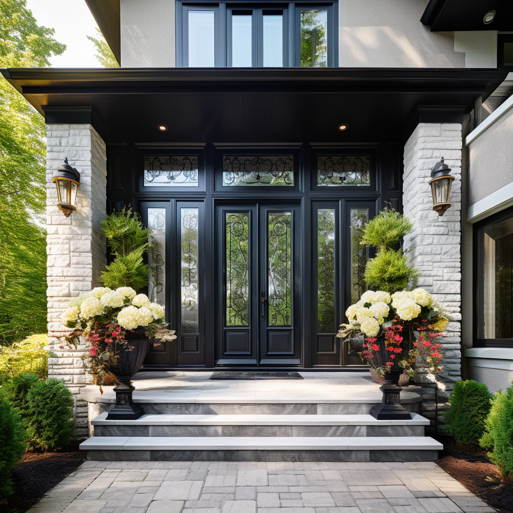 Changing A Single Front Door to a Double Entry Doors In Atlanta