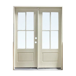 Black French Steel Door with Glass