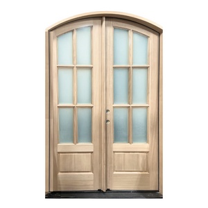 6 Lite Arched Top Mahogany Door