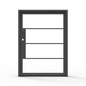 4 Lite Steel Pivot Door