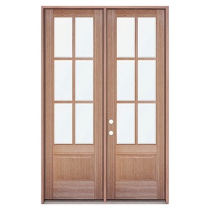 6 Lite Mahogany with Clear Glass
