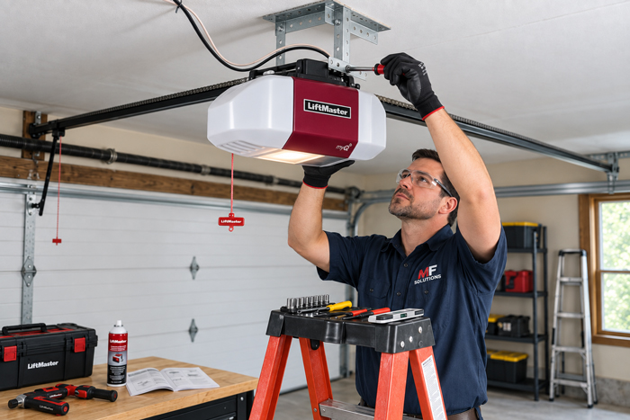 LiftMaster garage door opener repair Atlanta technician